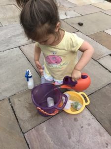 Activities to do at home with toddler Water ice blocks