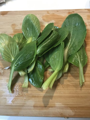Pac choi from the garden
