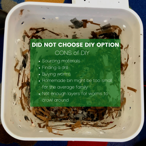DIY Worm Compost Bin Cons